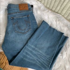 True religion cropped jeans